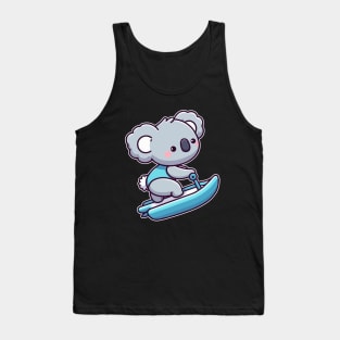 Funny koala Jetskiing Tank Top